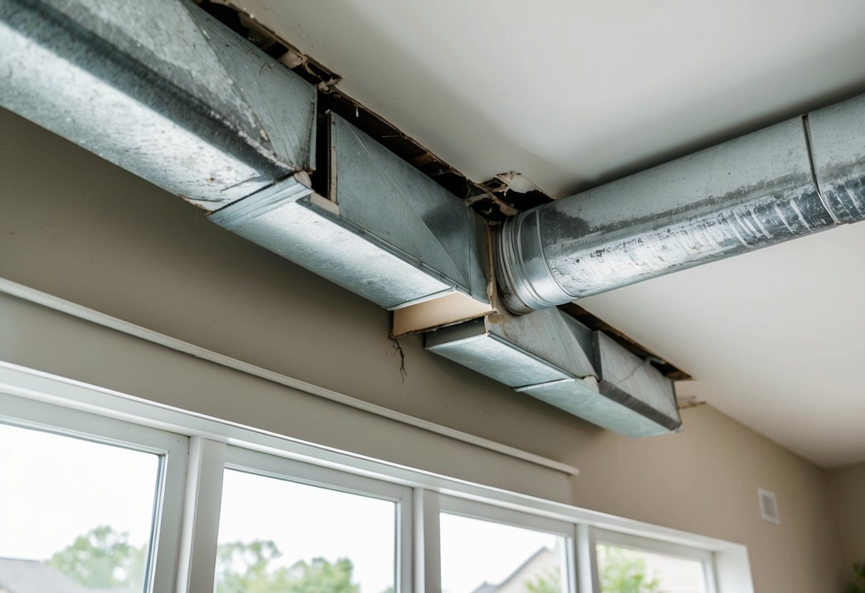 common signs of ductwork damage